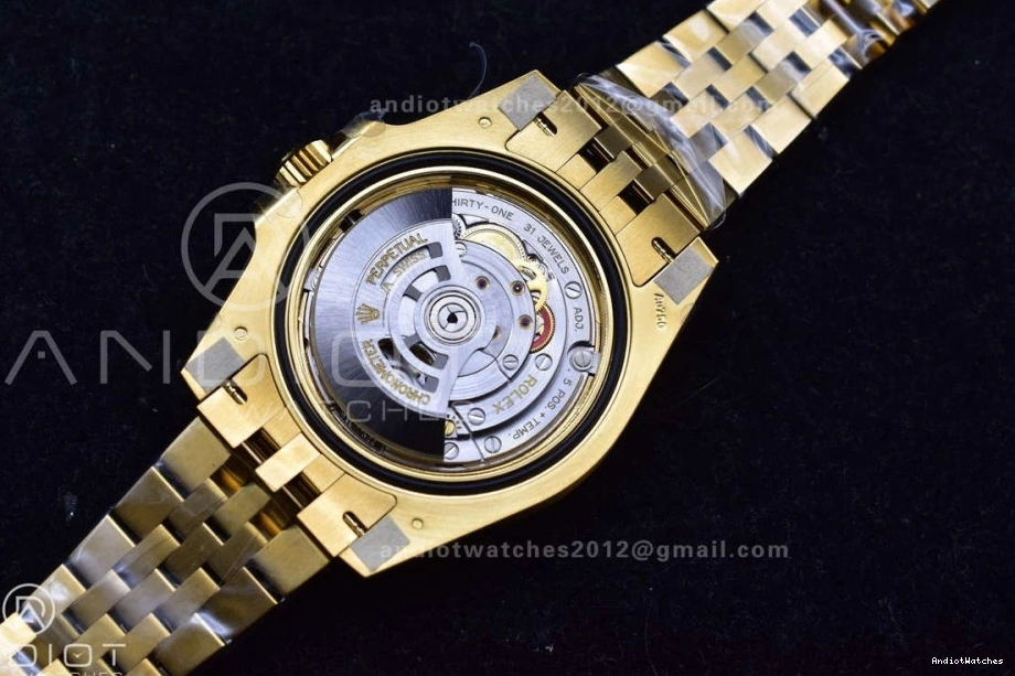 CHS Master Bracelet Black II Gain on GRNR Gold Weight 927 Jubilee 1:1 Best Edition Factory VR3285 GMT YG 126718 Dial NewStyle 0514